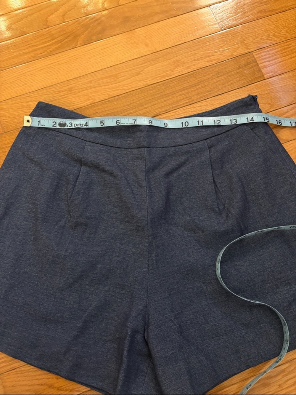 Commense Women's High-Waist slate blue Tailored Shorts - Picture 8 of 11